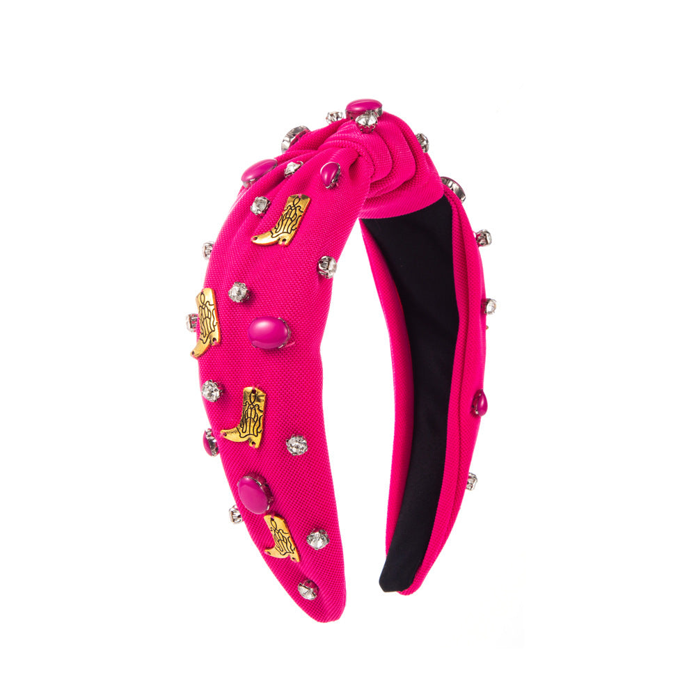 Wholesale Exquisite Fabric Headband with Diamonds